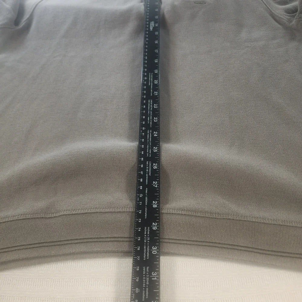 Tommy Bahama Relax Mens Large Taupe Brown 100% Cotton Quarter Zip Pullover